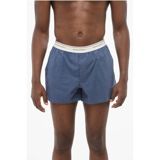 Dsquared² Cotton Blend Boxer with Logoed Waistband