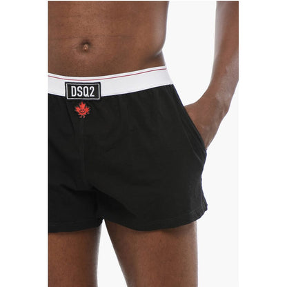 Dsquared² Stretch Cotton Boxer with Patch Detail