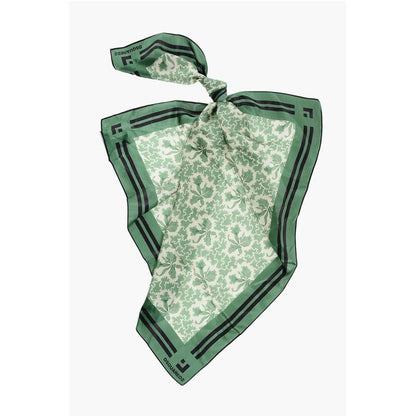 Dsquared² Patterned Silk Foulard with Contrasting Edges