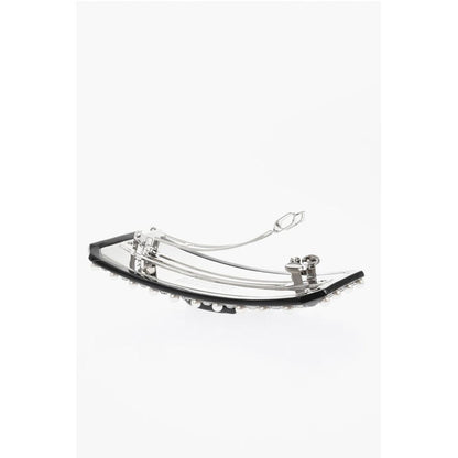 Dsquared² Patent Hair Clip with Beads and Jewels