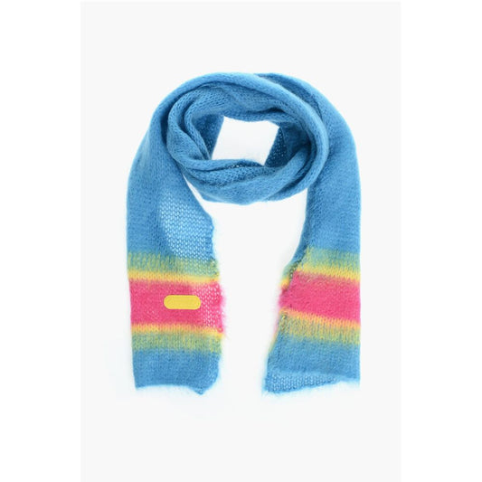 Dsquared² Mohair Blend Scarf with Contrasting Detail