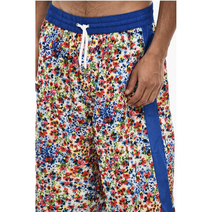Dsquared² Maxi Swim Shorts With Floral Print