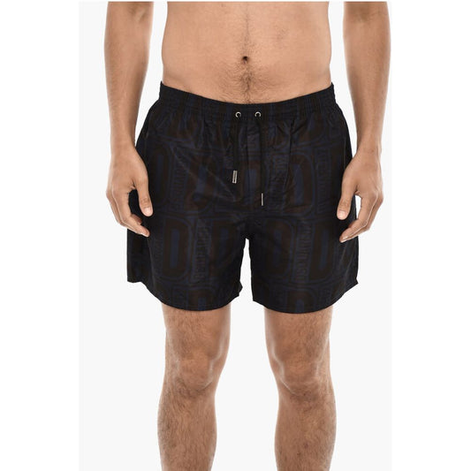Dsquared² Allover Logo Print MIDI Swimshorts