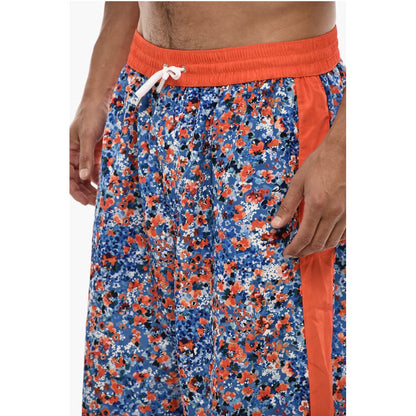 Dsquared² Maxi Swim Shorts With Floral Print