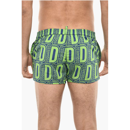 Dsquared² Allover Logo Print MIDI Swimshorts