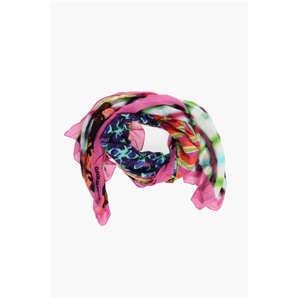 Dsquared² Patchwork Motif Multicolor Foulard