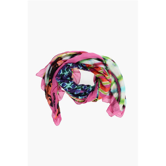 Dsquared² Patchwork Motif Multicolor Foulard