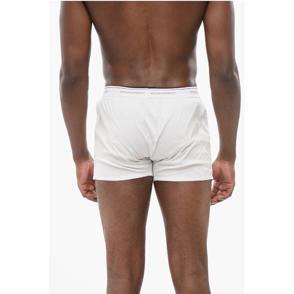 Dsquared² Popeline Boxer with Logoed Waistband