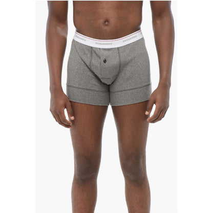 Dsquared² Ribbed Cotton Blend Boxer