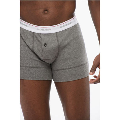 Dsquared² Ribbed Cotton Blend Boxer