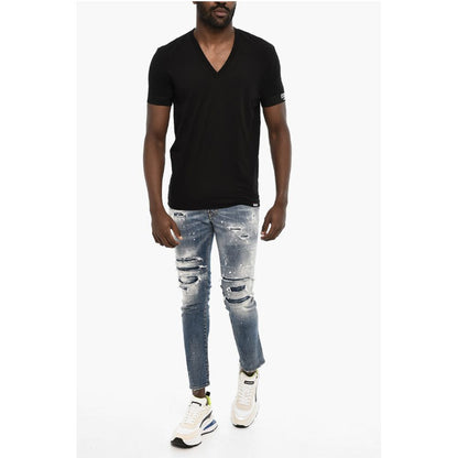 Dsquared² Cotton V-neck Underwear T-shirt