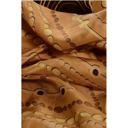 Dsquared² Patterned Silk Foulard with Tassels