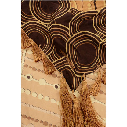 Dsquared² Patterned Silk Foulard with Tassels
