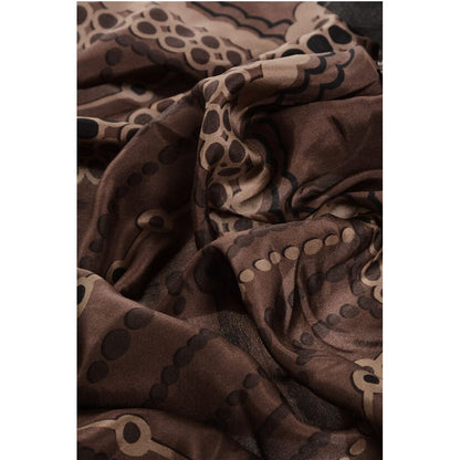 Dsquared² Patterned Silk Foulard with Tassels