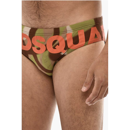 Dsquared² Camo Motif Swimsuit Slip