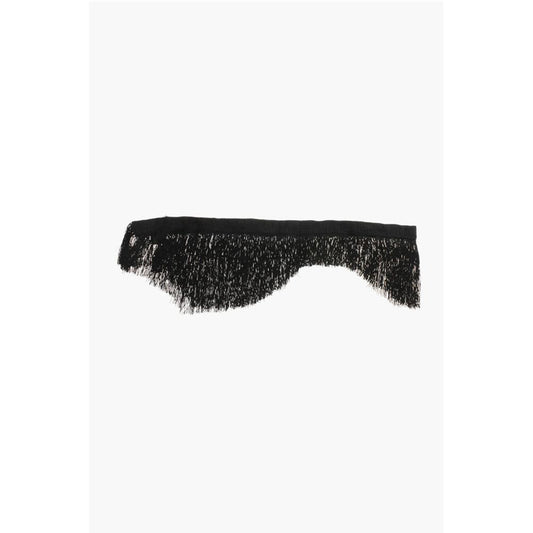 Dsquared² Solid Color Slim Stole with Fringes