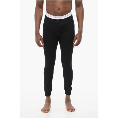 Dsquared² Underwear Ribbed Leggings with Logoed Waistband