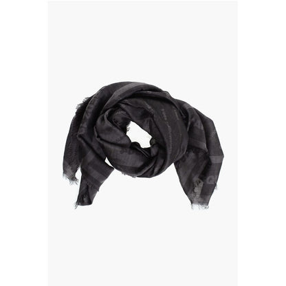 Dsquared² Silk Georgette Foulard with All-Over Logo
