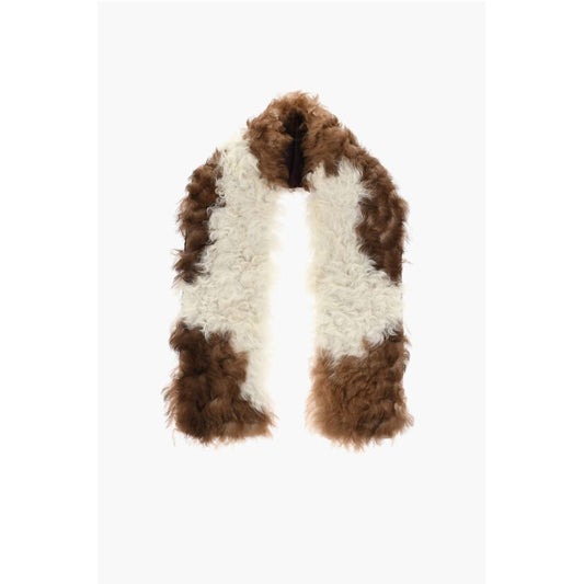 Dsquared² Two-Tone Fur Scarf with Silk Inner