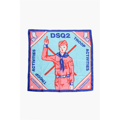 Dsquared² Printed Silk FINGER SCOUT Foulard