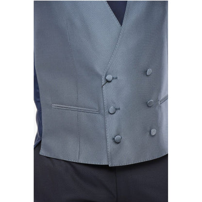 Corneliani CODE Blended Silk Double-Brested Vest with Slit Pocket