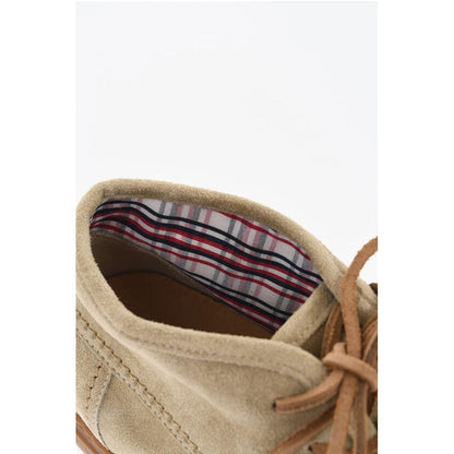 Corneliani ID Suede Desert Boots with Checked Inner