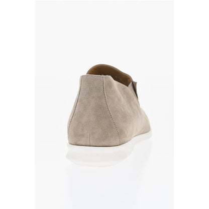 Corneliani Suede Slip-On Shoes with Contrasting Sole