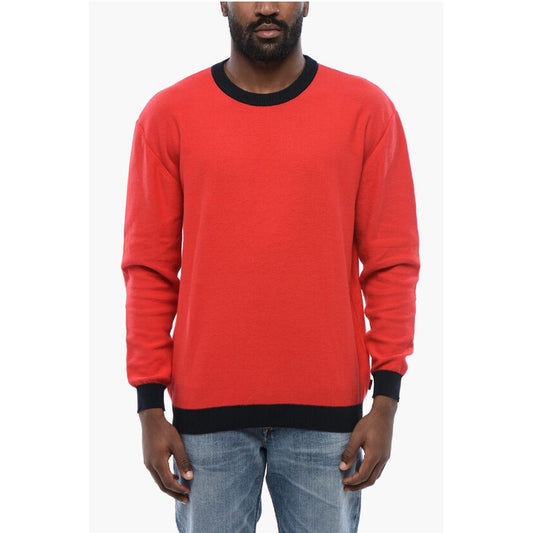 Woolrich Cotton COLOR BLOCK Crewneck Sweater