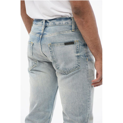 Fear Of God Slim Fit Delavè Denims with Raw-cut Hem 20cm