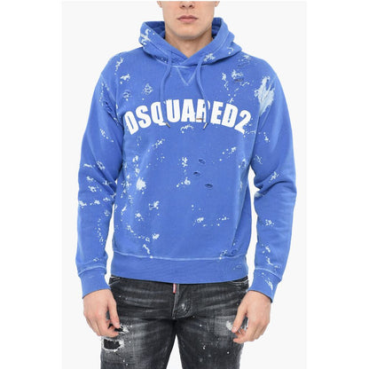 Dsquared² Distressed D2 GOTH FOAM Hoodie