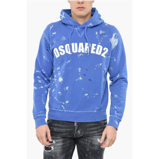 Dsquared² Distressed D2 GOTH FOAM Hoodie