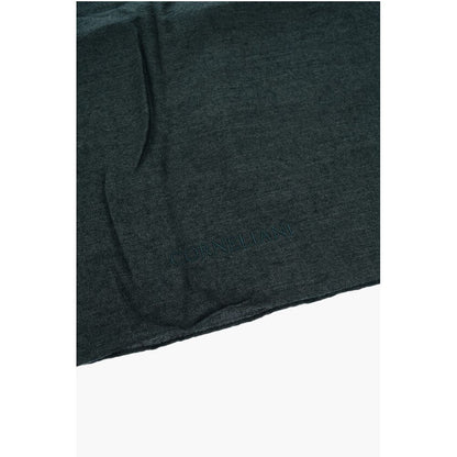 Corneliani Solid Color Virgin Wool and Silk Scarf