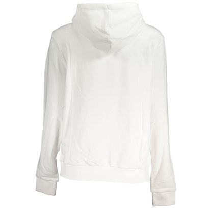 Fila White Cotton Women Hoodie