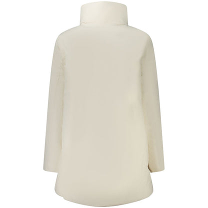 K-WAY White Nylon Women Jacket