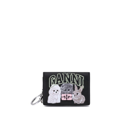 Ganni Bou Card Holder with Animals