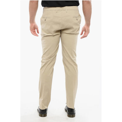 Corneliani Textured Cotton Pants with Belt Loop