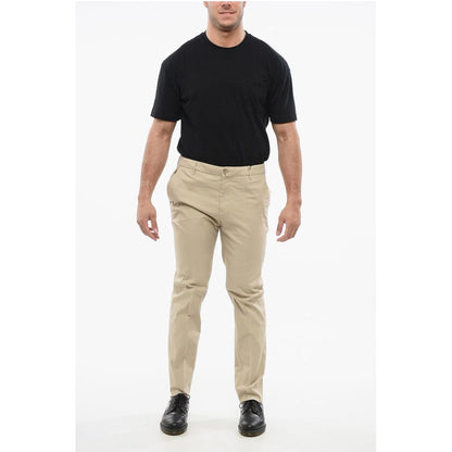 Corneliani Textured Cotton Pants with Belt Loop