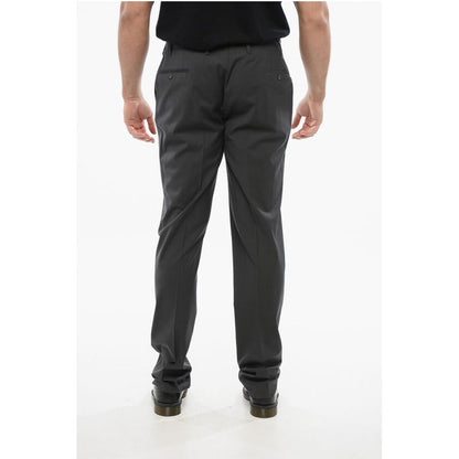 Corneliani Virgin Wool REFINED Pants with Hidden Clousure