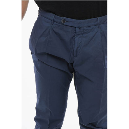 Corneliani ID HAND-DYED Cotton Chinos Pants with Pleats