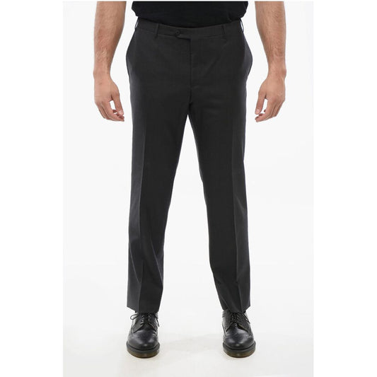 Corneliani Virgin Wool Pants with Belt Loop