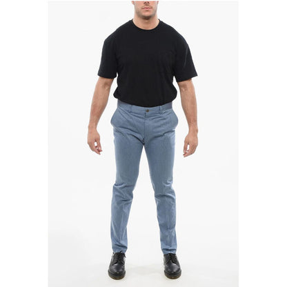 Corneliani ID Pure Cotton Chinos Pants with Belt Loops