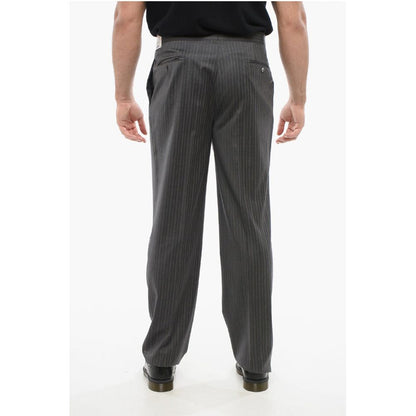 Corneliani CC BROTHERS Pinstriped Virgin Wool Pants