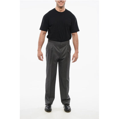 Corneliani CC BROTHERS Pinstriped Virgin Wool Pants