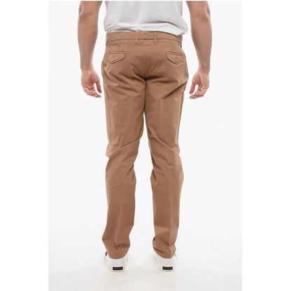 Corneliani ID Stretch Cotton Chinos Pants with Belt Loops