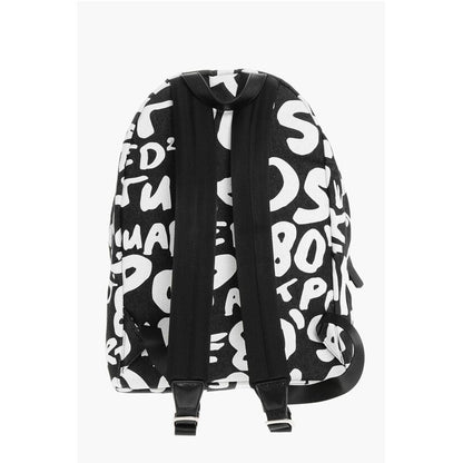 Dsquared² Monogram Canvas Backpack with Outer Pocket