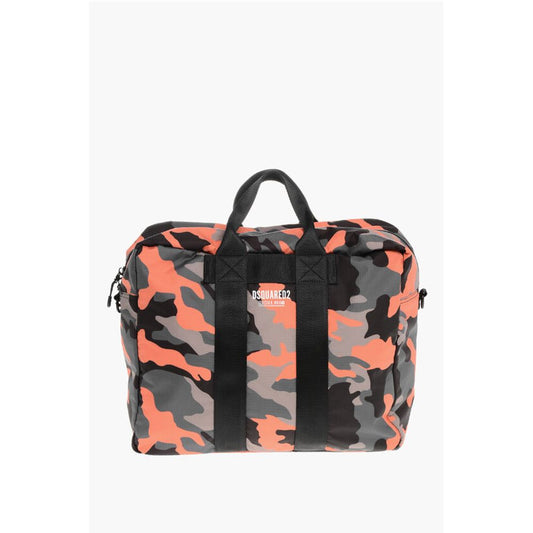 Dsquared² Nylon CERESIO Travel Bag with Camouflage Motif