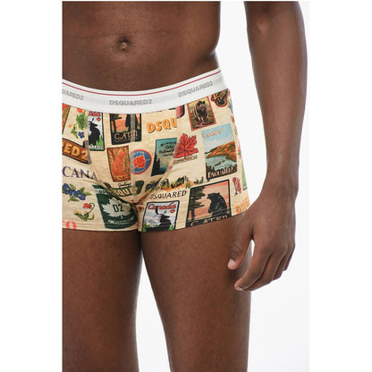 Dsquared² Printed Cotton Blend Boxer