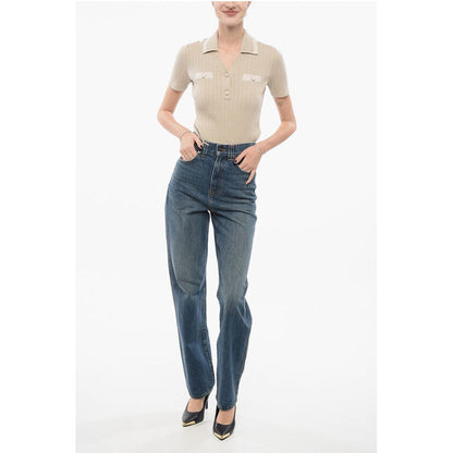 Khaite Slim Fit ALBI Denims with Belt Loops 19cm