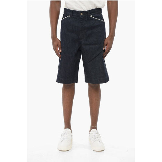 Dolce & Gabbana Dark Washed Denim Shorts with Contrasting Details