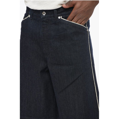 Dolce & Gabbana Dark Washed Denim Shorts with Contrasting Details